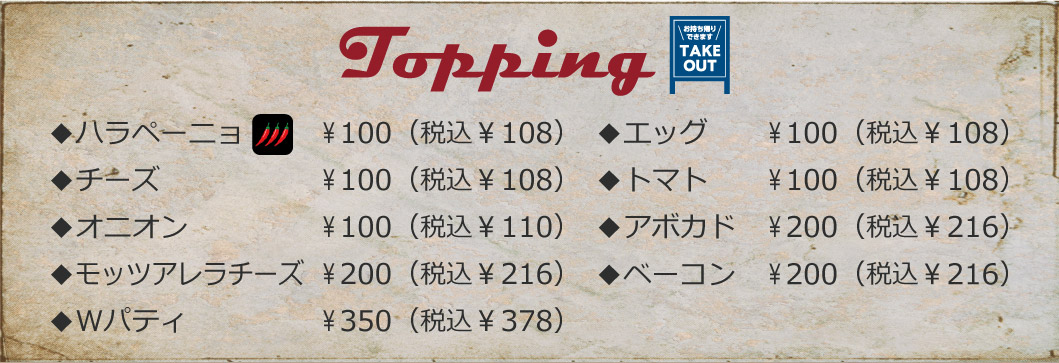 トッピング